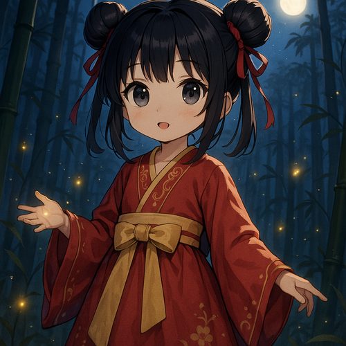 51动漫-月下汉服少女